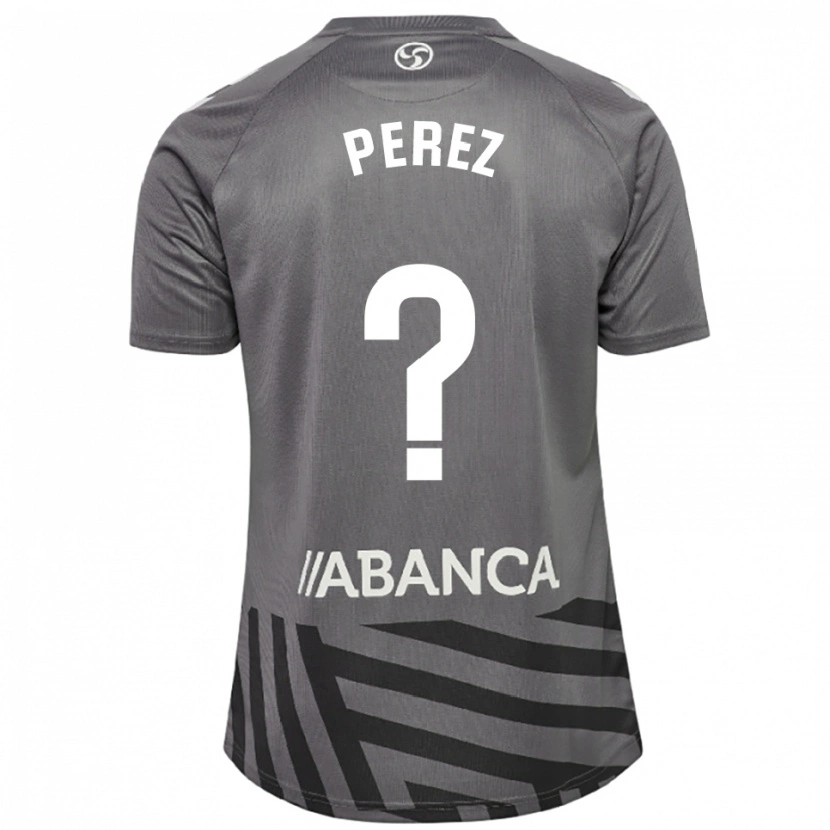 Danxen Enfant Iván Pérez #0 Maillot de Gardien Gris Foncé Noir 2025/26 T-shirt