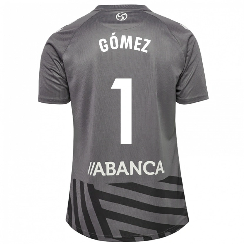 Danxen Enfant Nuria Gómez #1 Maillot de Gardien Gris Foncé Noir 2025/26 T-shirt