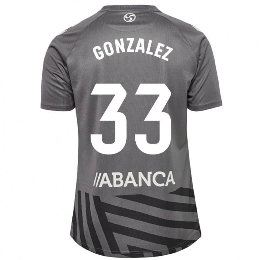 Danxen Enfant Marcos González #33 Maillot de Gardien Gris Foncé Noir 2025/26 T-shirt