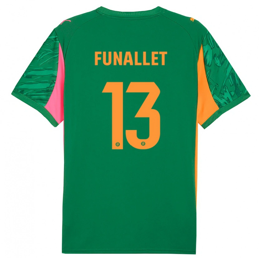 Danxen Enfant Pau Funallet #13 Maillot de Gardien Vert Orange 2025/26 T-shirt
