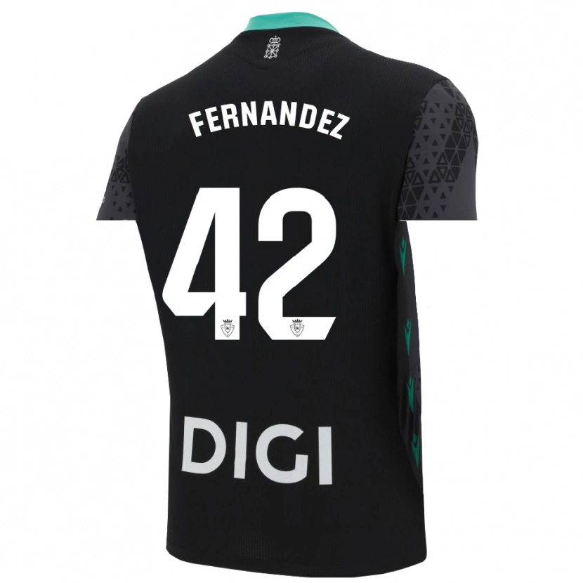 Danxen Enfant Rafa Fernández #42 Maillot de Gardien Gris Foncé Noir 2025/26 T-shirt