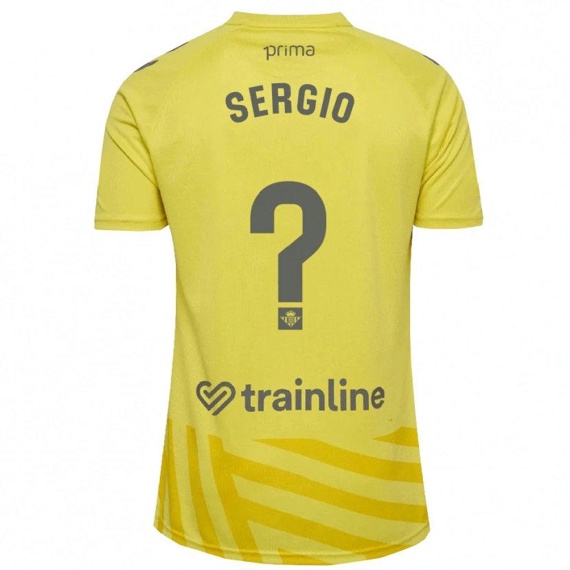 Danxen Enfant Sergio Vázquez #0 Maillot de Gardien Jaune Gris 2025/26 T-shirt