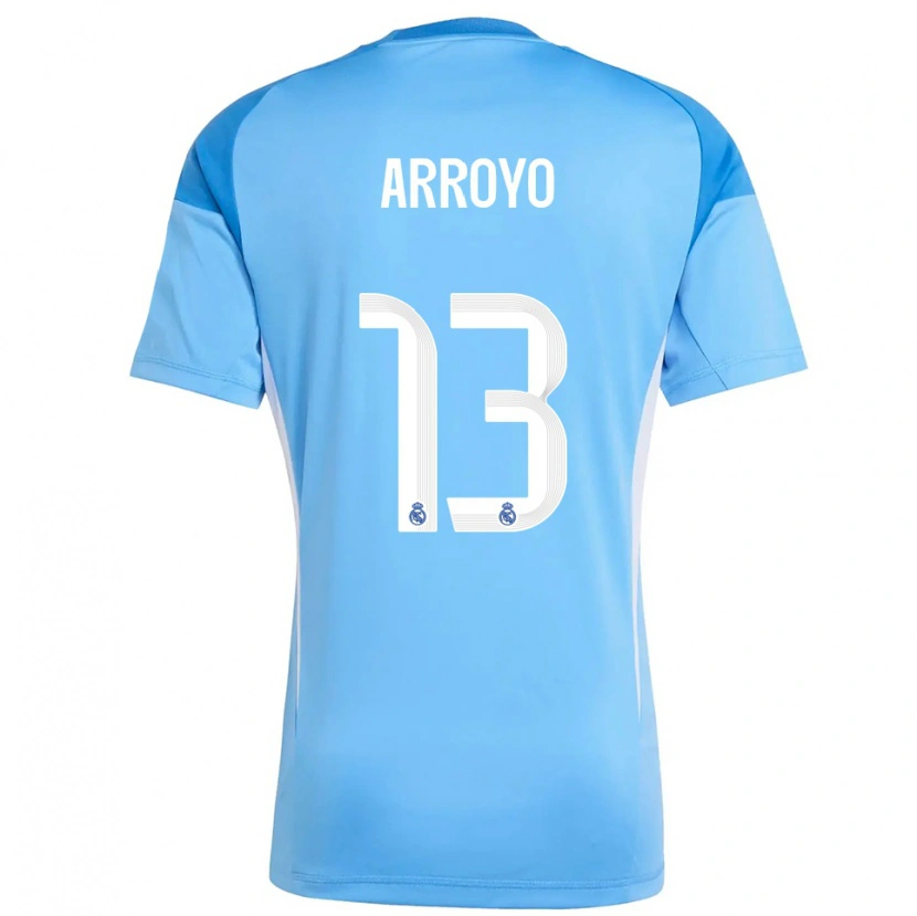 Danxen Enfant Diego Arroyo #13 Maillot de Gardien Bleu Ciel Blanc 2025/26 T-shirt