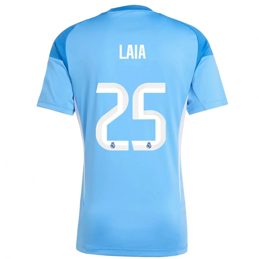 Danxen Enfant Laia López De La Morena #25 Maillot de Gardien Bleu Ciel Blanc 2025/26 T-shirt