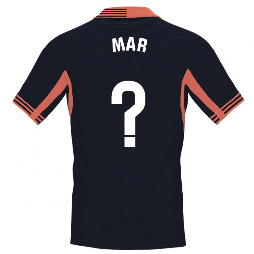 Danxen Enfant Mar Segarra Casanova #0 Maillot de Gardien Noir Blanc Orange 2025/26 T-shirt