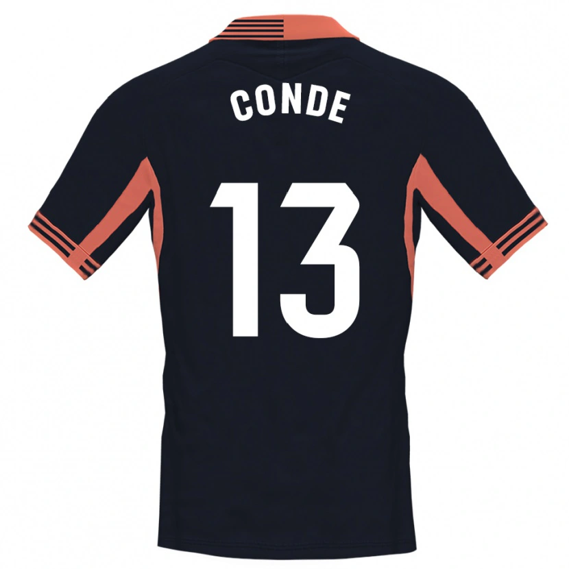 Danxen Enfant Diego Conde #13 Maillot de Gardien Noir Blanc Orange 2025/26 T-shirt