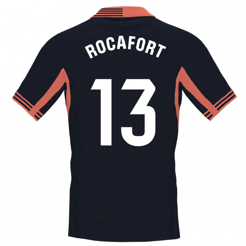 Danxen Enfant Rodrigo Rocafort #13 Maillot de Gardien Noir Blanc Orange 2025/26 T-shirt