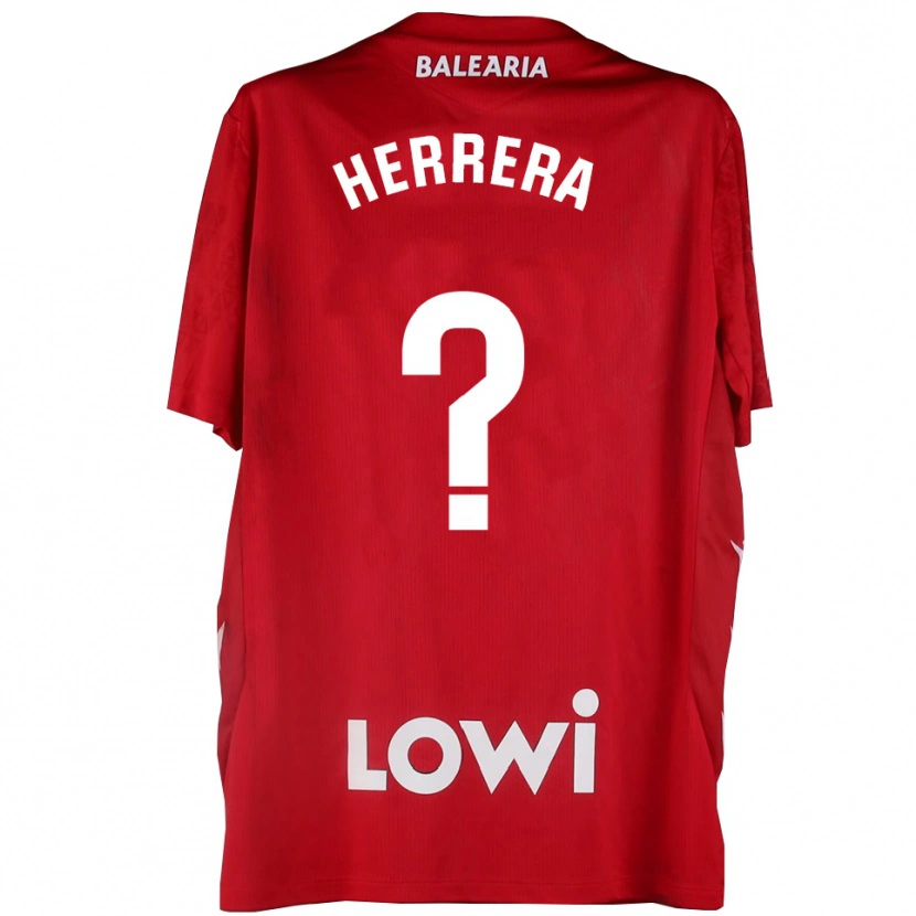 Danxen Enfant Asier Herrera #0 Maillot de Gardien Rouge Blanc 2025/26 T-shirt