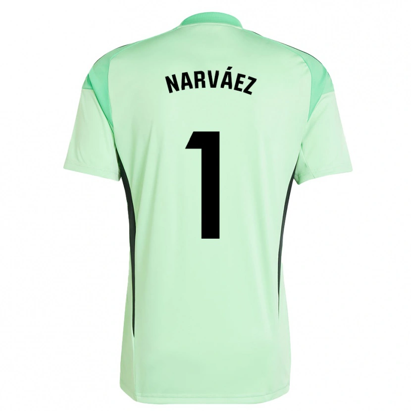 Danxen Enfant Miguel Narváez #1 Maillot de Gardien Vert Clair Noir 2025/26 T-shirt