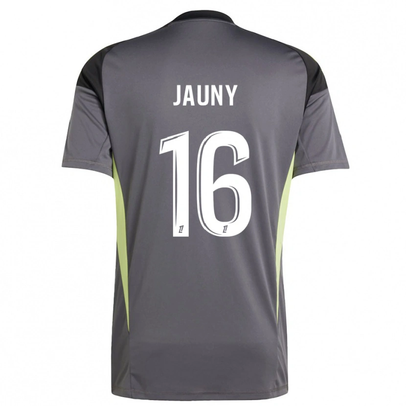 Danxen Enfant Noah Jauny #16 Maillot de Gardien Vert Gris Foncé 2025/26 T-shirt