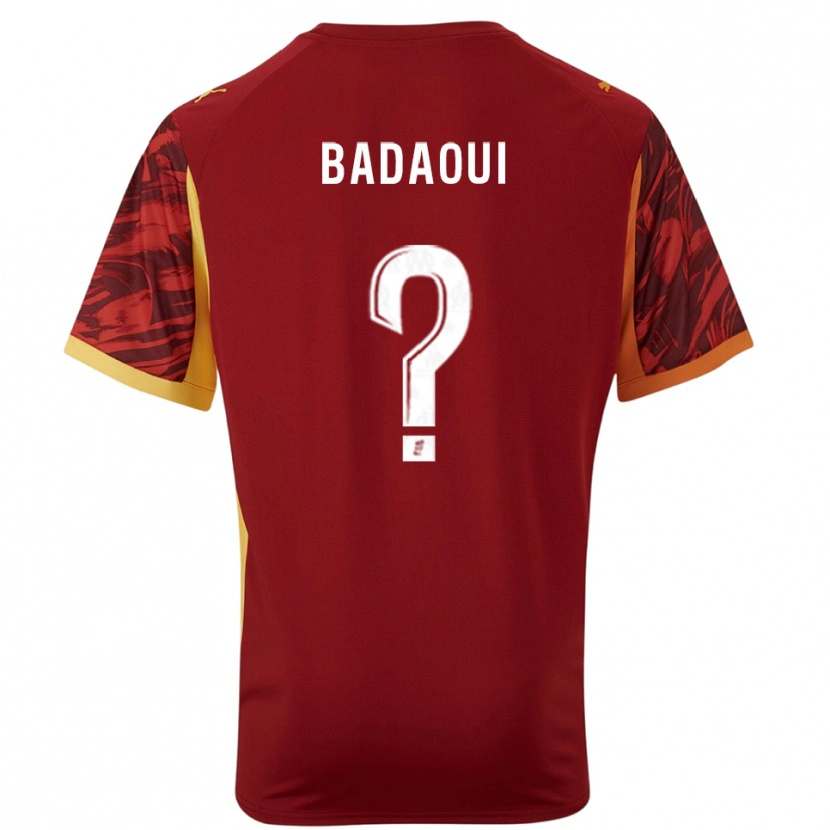 Danxen Enfant Yassine Badaoui #0 Maillot de Gardien Bourgogne Marron 2025/26 T-shirt