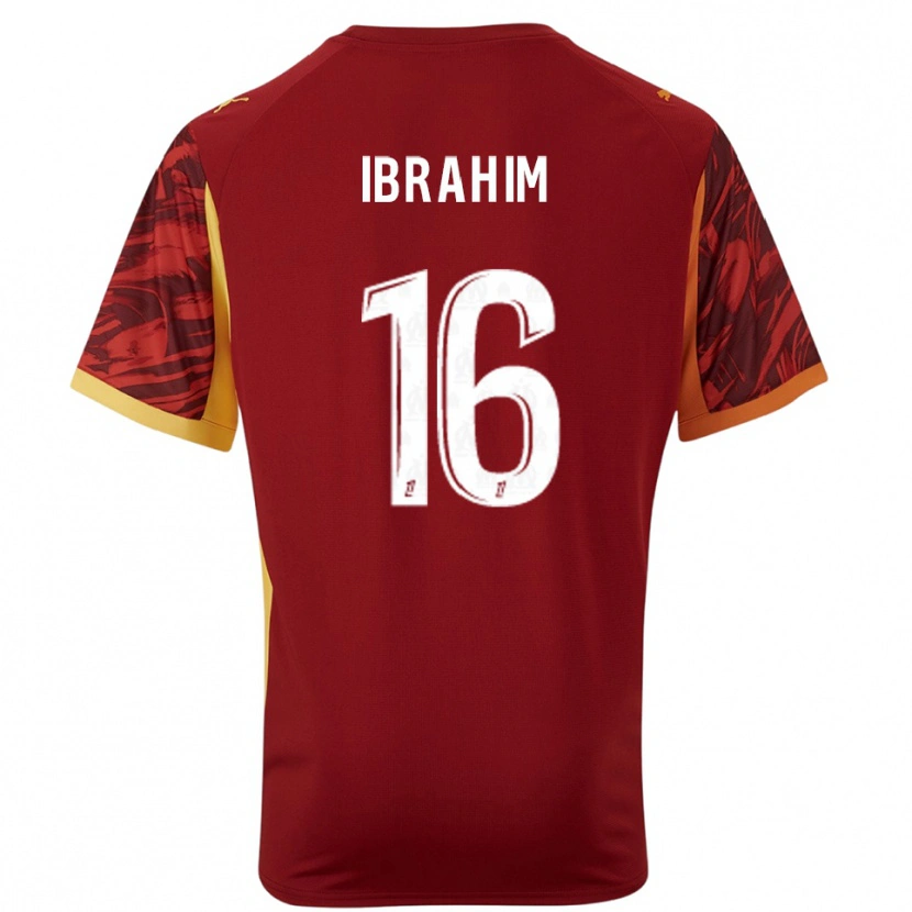 Danxen Enfant Ayman Ibrahim #16 Maillot de Gardien Bourgogne Marron 2025/26 T-shirt