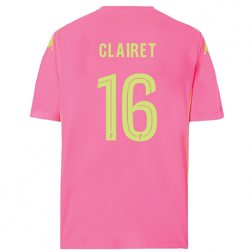 Danxen Enfant Duncan Clairet #16 Maillot de Gardien Rose Fluo 2025/26 T-shirt