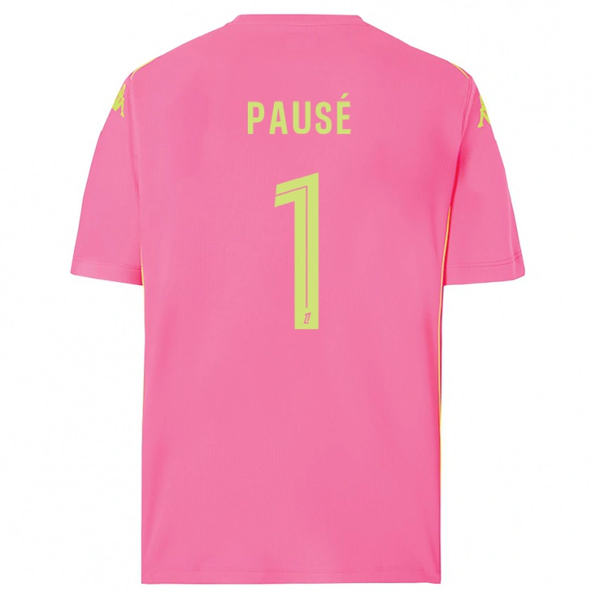 Danxen Enfant Luca Pausé #1 Maillot de Gardien Rose Fluo 2025/26 T-shirt