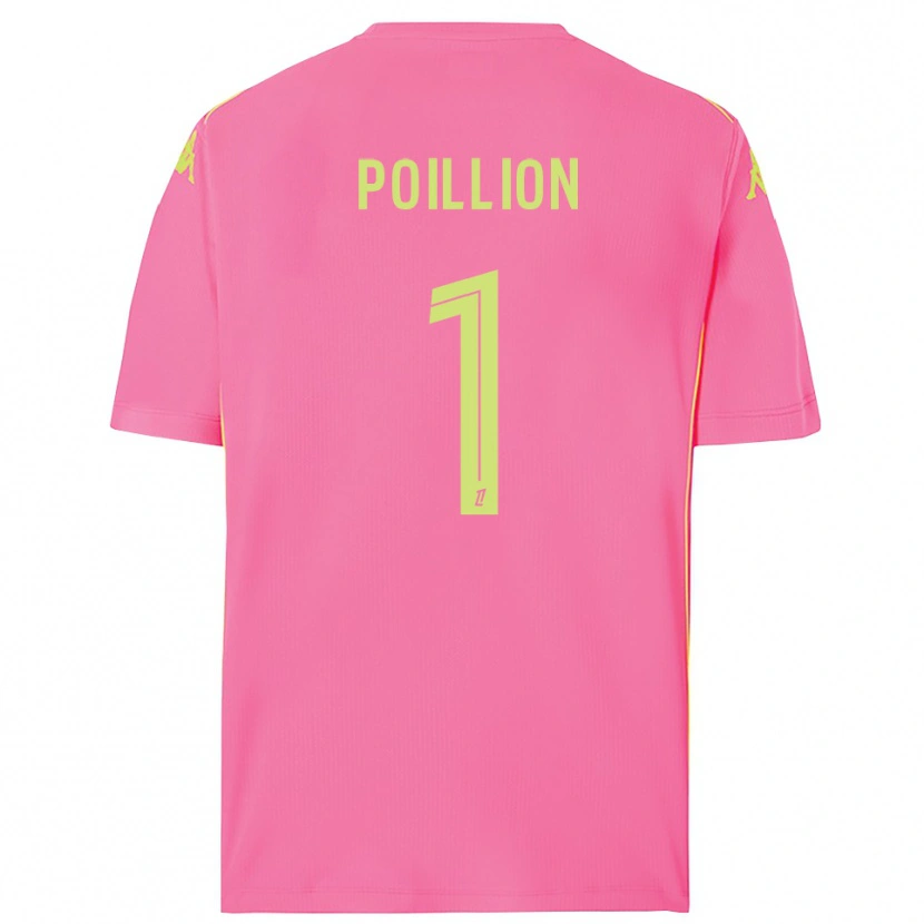 Danxen Enfant Noé Poillion #1 Maillot de Gardien Rose Fluo 2025/26 T-shirt
