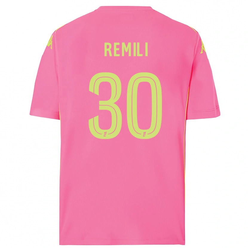 Danxen Enfant Célia Remili #30 Maillot de Gardien Rose Fluo 2025/26 T-shirt