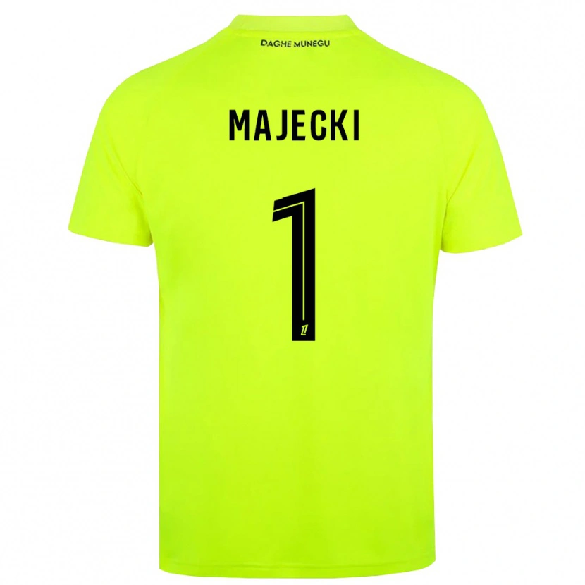 Danxen Enfant Radoslaw Majecki #1 Maillot de Gardien Vert Fluo Noir 2025/26 T-shirt