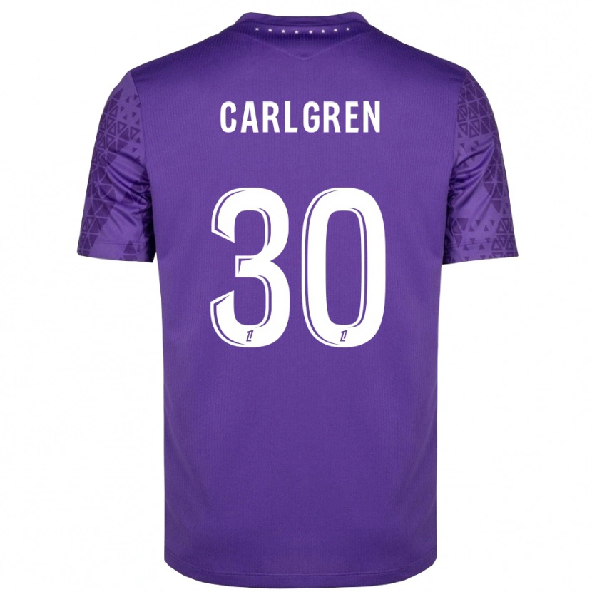 Danxen Enfant Patrik Carlgren #30 Maillot de Gardien Violet Blanc 2025/26 T-shirt