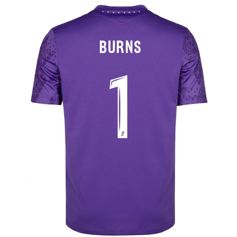 Danxen Enfant Emily Burns #1 Maillot de Gardien Violet Blanc 2025/26 T-shirt