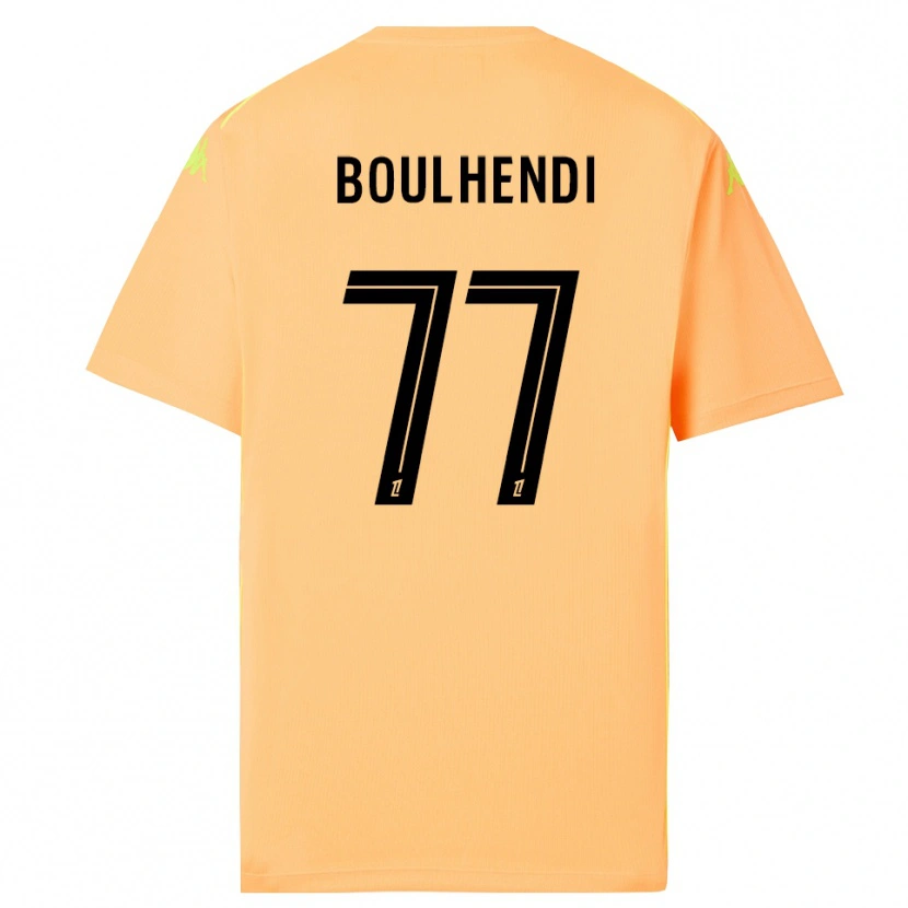 Danxen Enfant Teddy Boulhendi #77 Maillot de Gardien Orange Clair Noir 2025/26 T-shirt