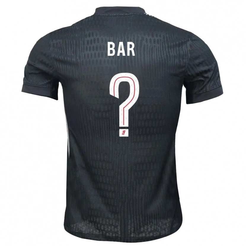 Danxen Enfant Arthur Bar #0 Maillot de Gardien Gris Foncé Noir 2025/26 T-shirt