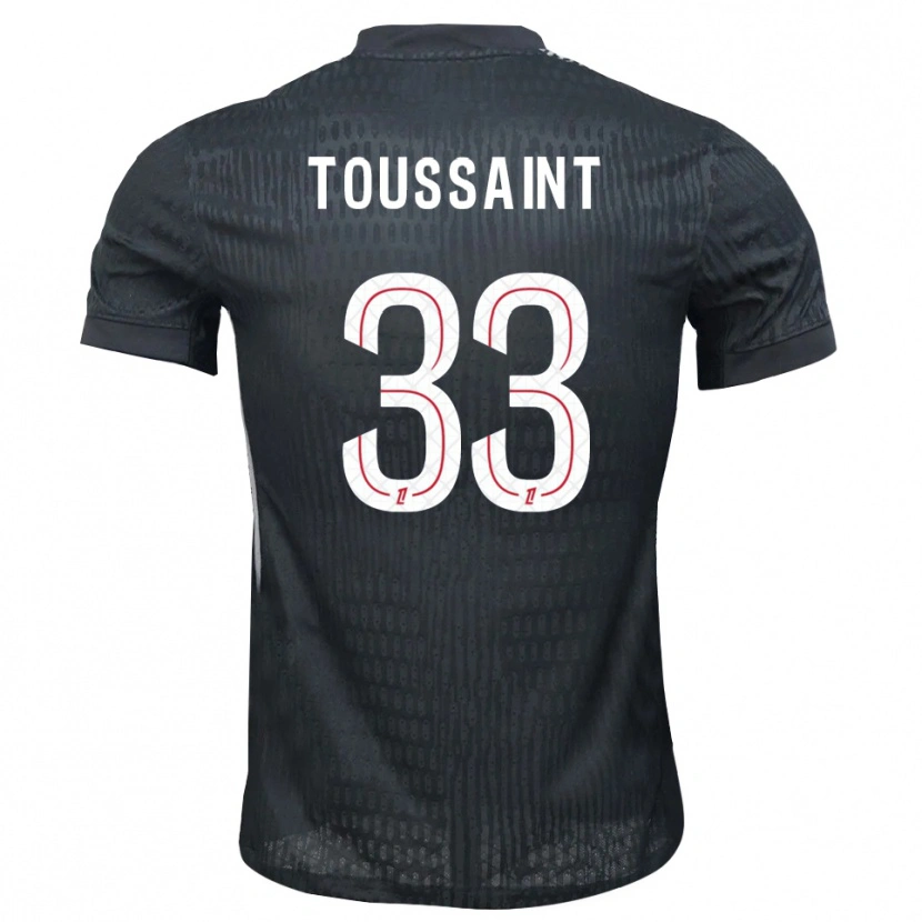 Danxen Enfant Océane Toussaint #33 Maillot de Gardien Gris Foncé Noir 2025/26 T-shirt