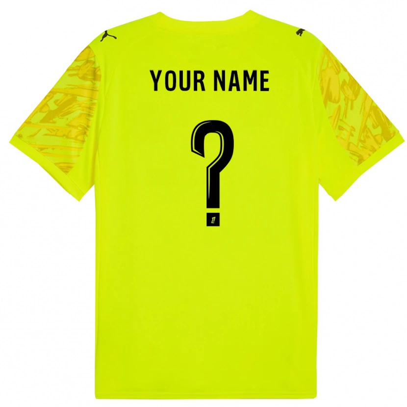 Danxen Enfant Stade Reims Maillot de Gardien Vert Fluo Jaune 2025/26 T-shirt