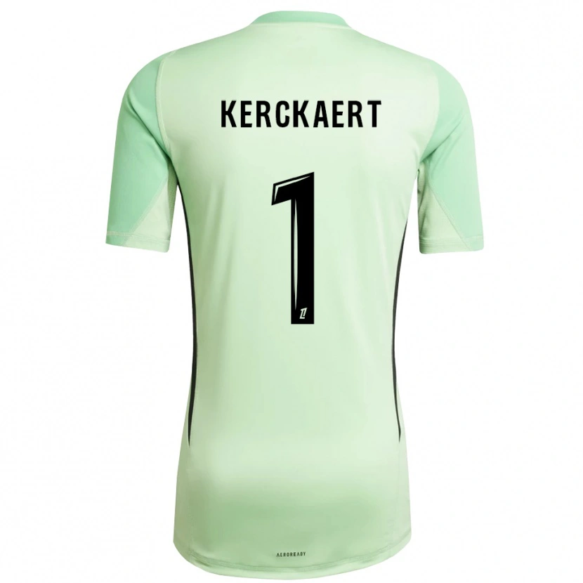 Danxen Enfant Gabriel Kerckaert #1 Maillot de Gardien Vert Clair Noir 2025/26 T-shirt