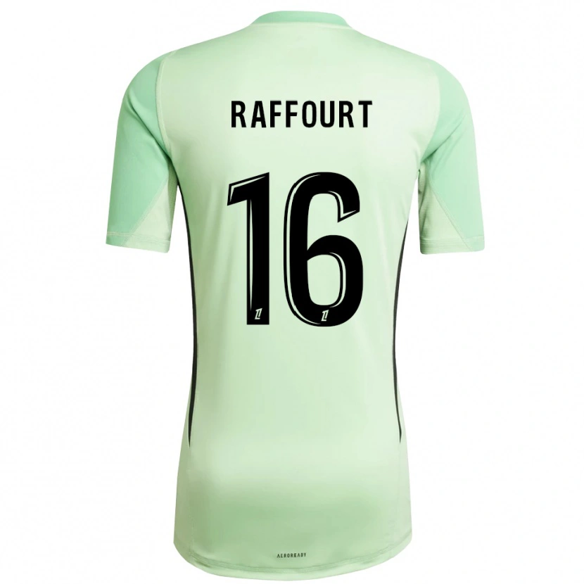 Danxen Enfant Timéo Raffourt #16 Maillot de Gardien Vert Clair Noir 2025/26 T-shirt