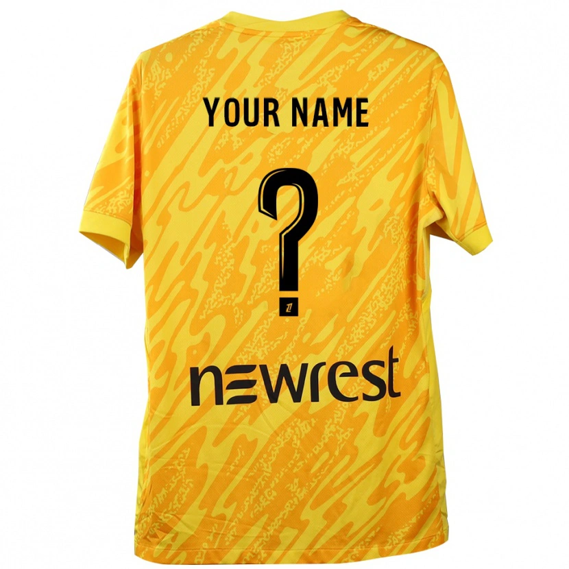 Danxen Enfant Toulouse Maillot de Gardien Jaune Noir 2025/26 T-shirt