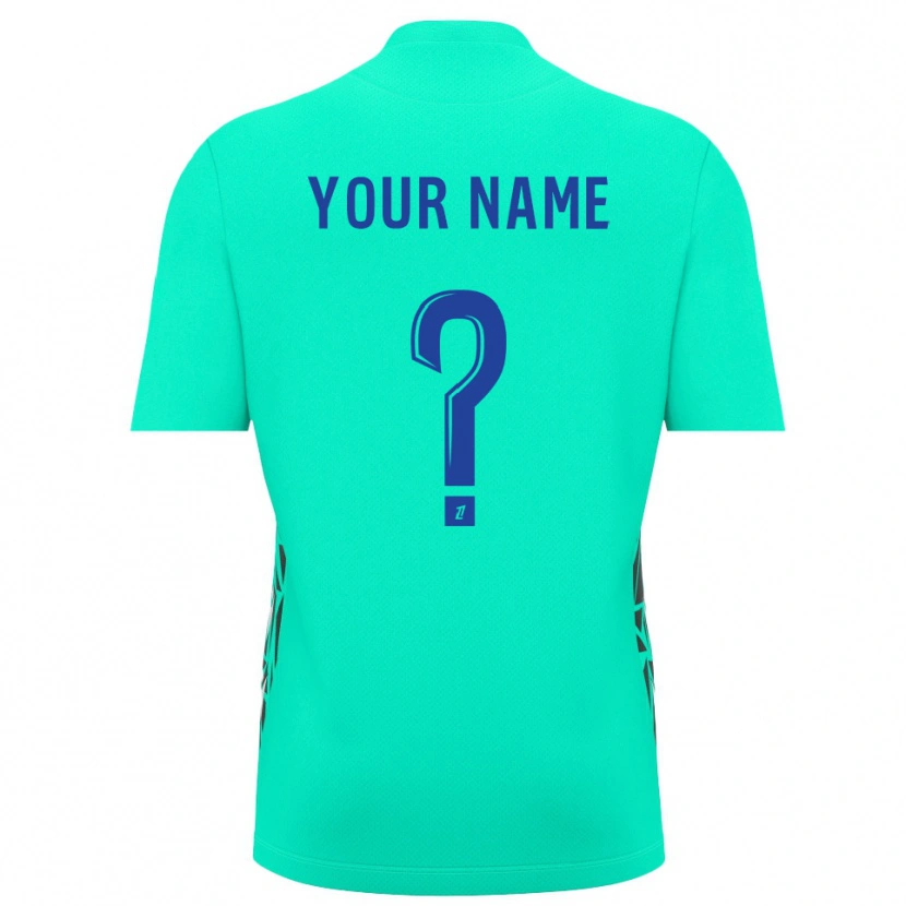 Danxen Enfant AJ Auxerre Maillot de Gardien Bleu Aigue-Marine 2025/26 T-shirt