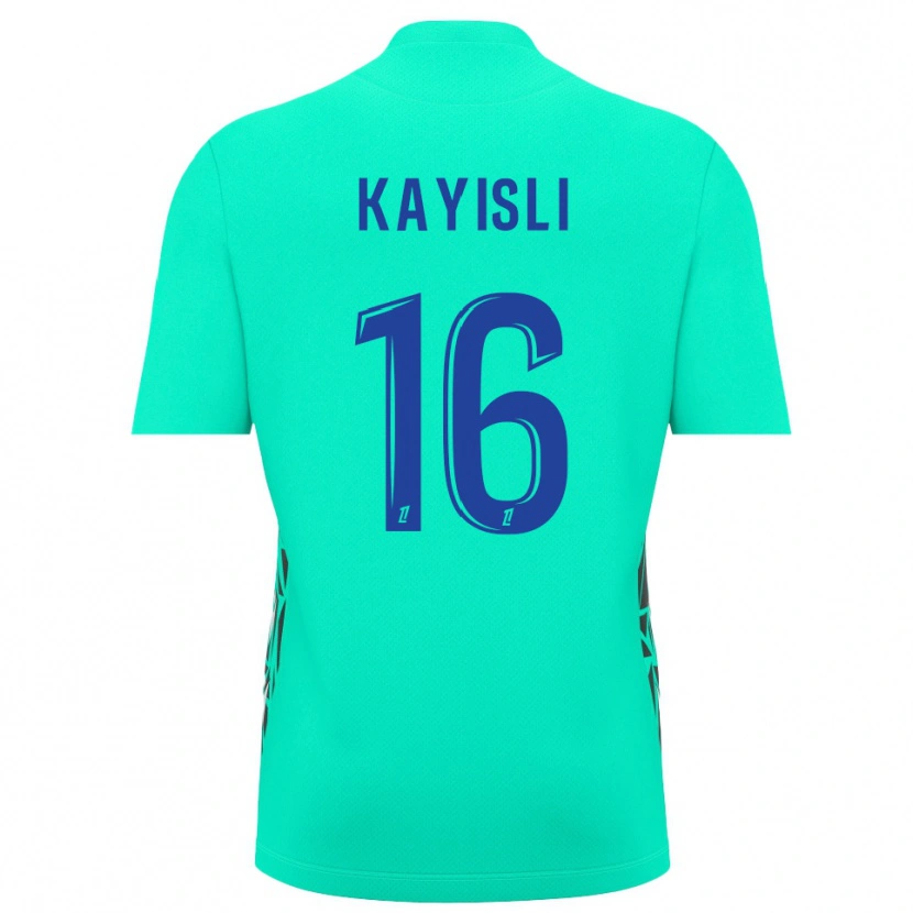 Danxen Enfant Mehmet Kayisli #16 Maillot de Gardien Bleu Aigue-Marine 2025/26 T-shirt