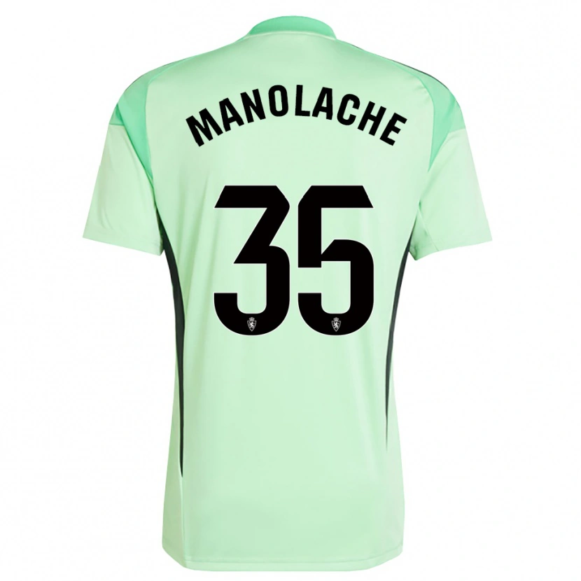 Danxen Enfant Marcos Manolache #35 Maillot de Gardien Vert Printemps Moyen 2025/26 T-shirt