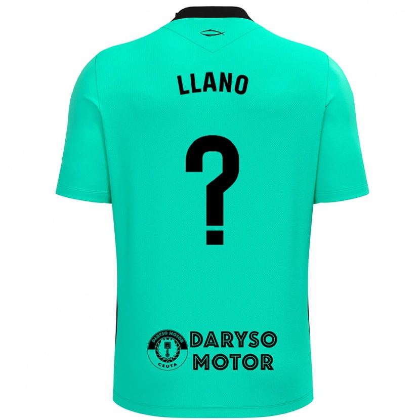 Danxen Enfant Guillermo Llano #0 Maillot de Gardien Turquoise Noir 2025/26 T-shirt