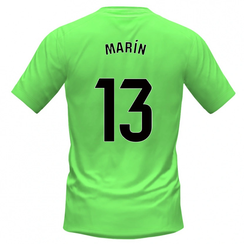 Danxen Enfant Carlos Marín #13 Maillot de Gardien Vert Noir 2025/26 T-shirt