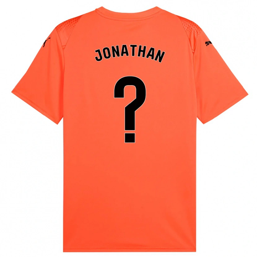 Danxen Enfant Jonathan Sánchez #0 Maillot de Gardien Orange Noir Rouge 2025/26 T-shirt