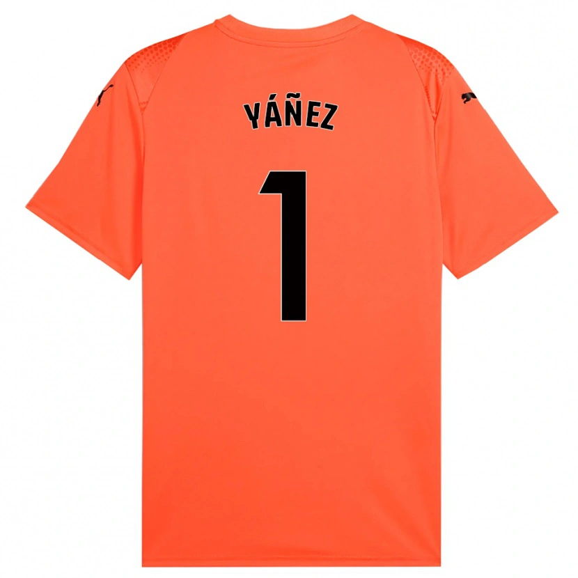 Danxen Enfant Rubén Yáñez #1 Maillot de Gardien Orange Noir Rouge 2025/26 T-shirt