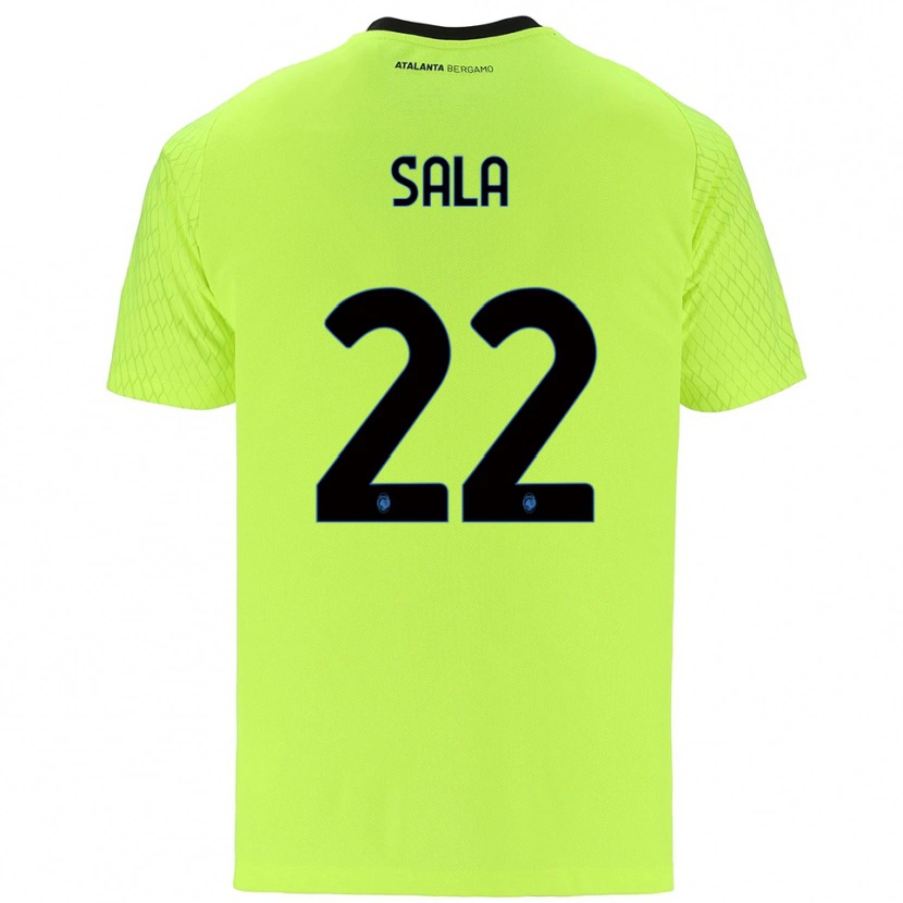 Danxen Enfant Lorenzo Sala #22 Maillot de Gardien Vert Jaune Rouge 2025/26 T-shirt