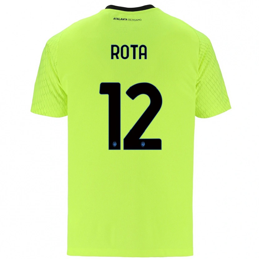 Danxen Enfant Nicolò Rota #12 Maillot de Gardien Vert Jaune Rouge 2025/26 T-shirt