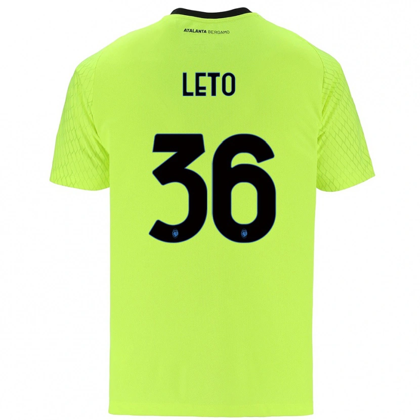Danxen Enfant Manuel Leto #36 Maillot de Gardien Vert Jaune Rouge 2025/26 T-shirt