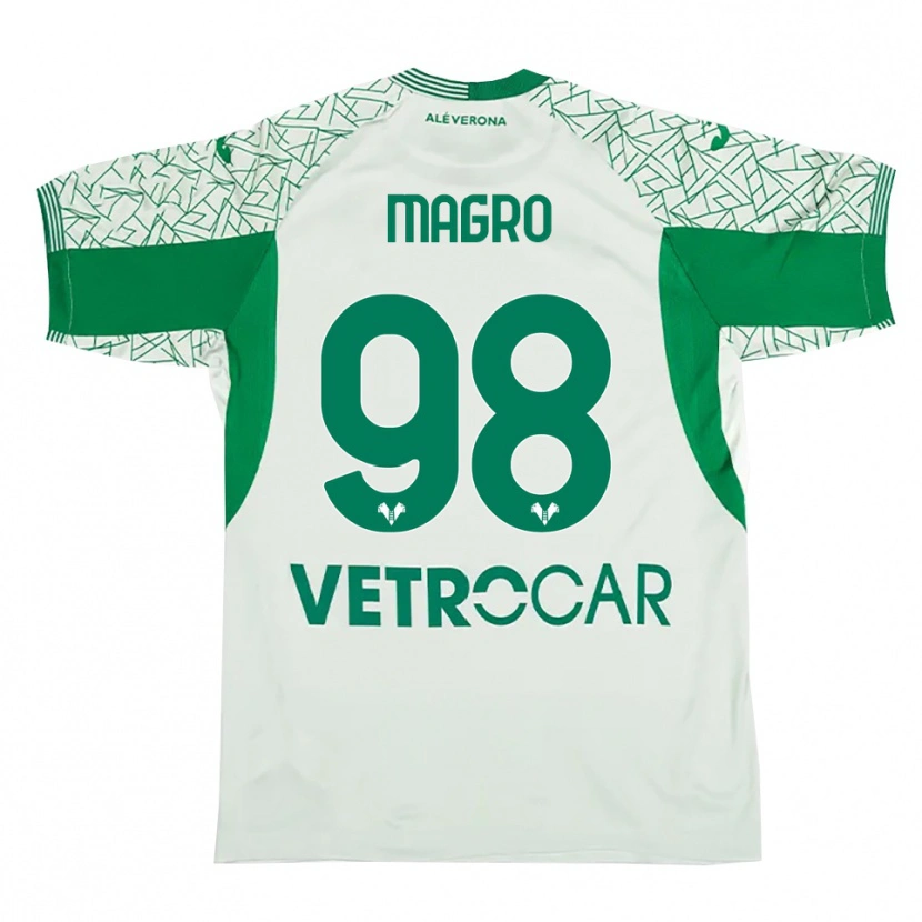 Danxen Enfant Federico Magro #98 Maillot de Gardien Vert Rouge 2025/26 T-shirt