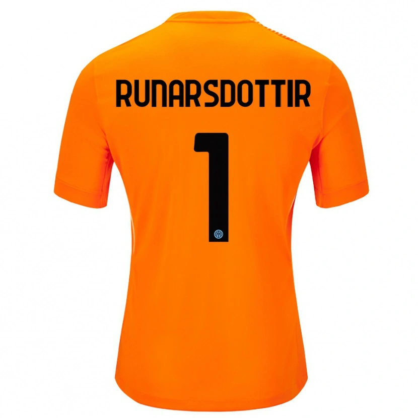 Danxen Enfant Cecilía Rán Rúnarsdóttir #1 Maillot de Gardien Orange Clair Noir 2025/26 T-shirt