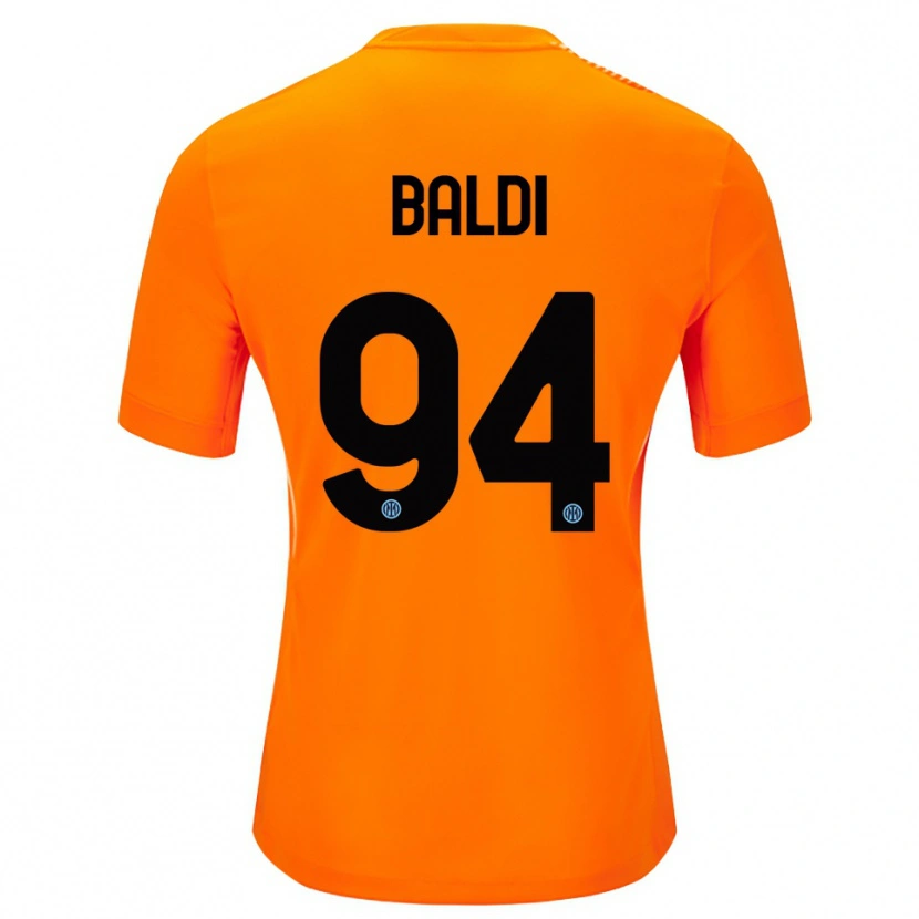 Danxen Enfant Rachele Baldi #94 Maillot de Gardien Orange Clair Noir 2025/26 T-shirt
