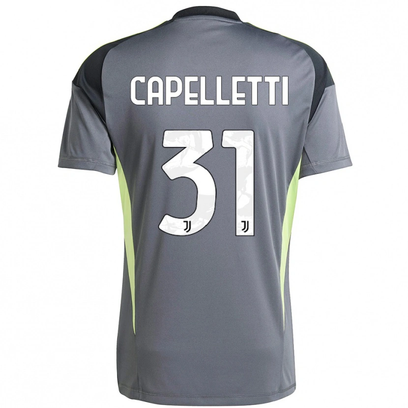 Danxen Enfant Alessia Capelletti #31 Maillot de Gardien Gris Foncé Blanc 2025/26 T-shirt