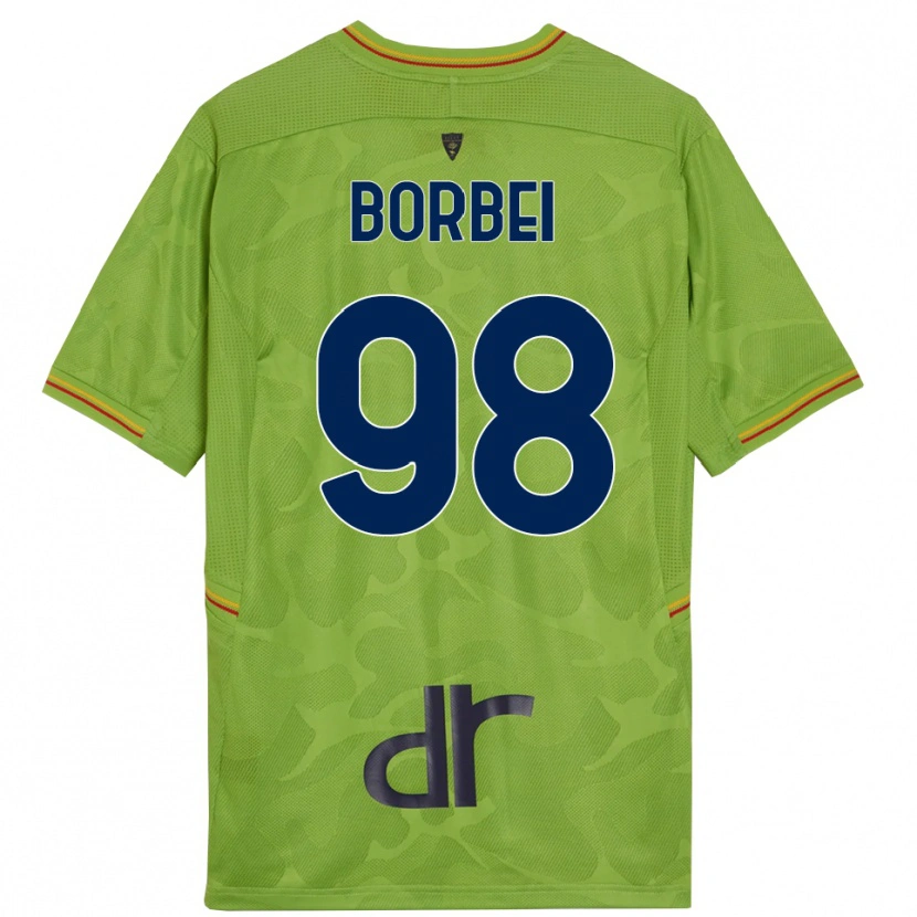 Danxen Enfant Alexandru Borbei #98 Maillot de Gardien Vert Forêt Noir 2025/26 T-shirt