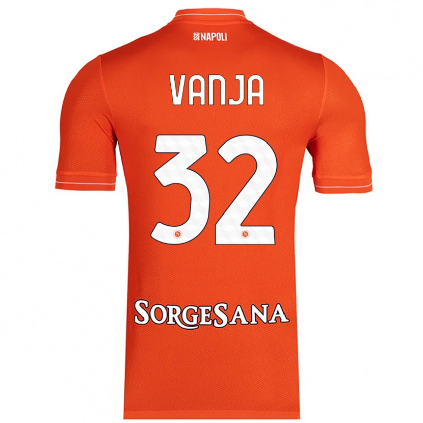 Danxen Enfant Vanja Milinković-Savić #32 Maillot de Gardien Orange Rouge Blanc 2025/26 T-shirt