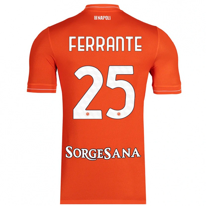 Danxen Enfant Mathias Ferrante #25 Maillot de Gardien Orange Rouge Blanc 2025/26 T-shirt