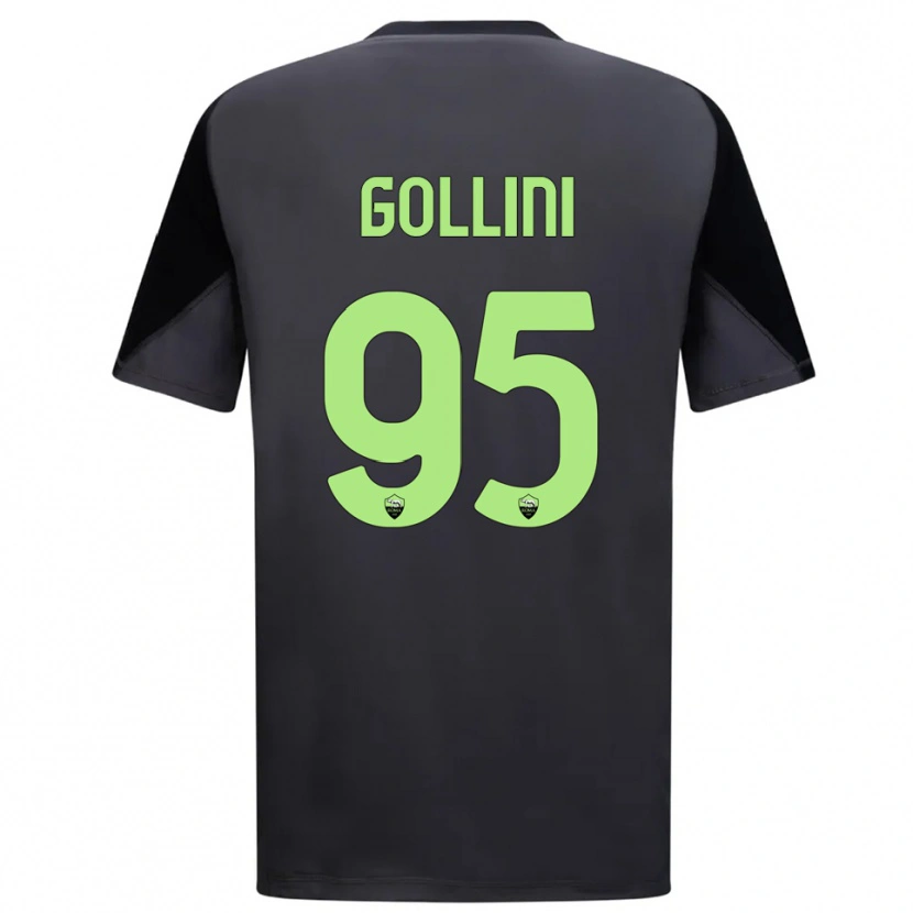 Danxen Enfant Pierluigi Gollini #95 Maillot de Gardien Noir Vert Clair 2025/26 T-shirt