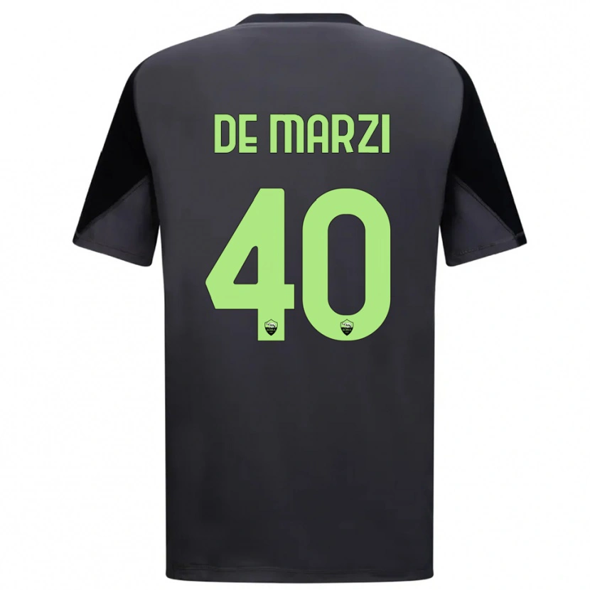 Danxen Enfant Giorgio De Marzi #40 Maillot de Gardien Noir Vert Clair 2025/26 T-shirt