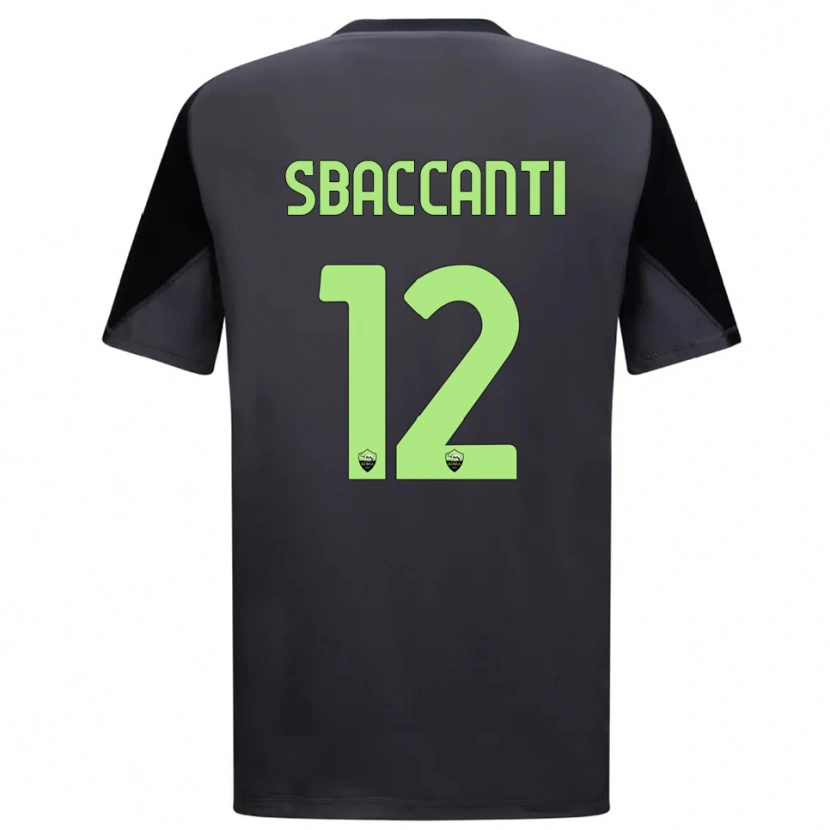 Danxen Enfant Christian Sbaccanti #12 Maillot de Gardien Noir Vert Clair 2025/26 T-shirt